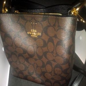 Coach Molly Bucket Bag in Signature brown canvas